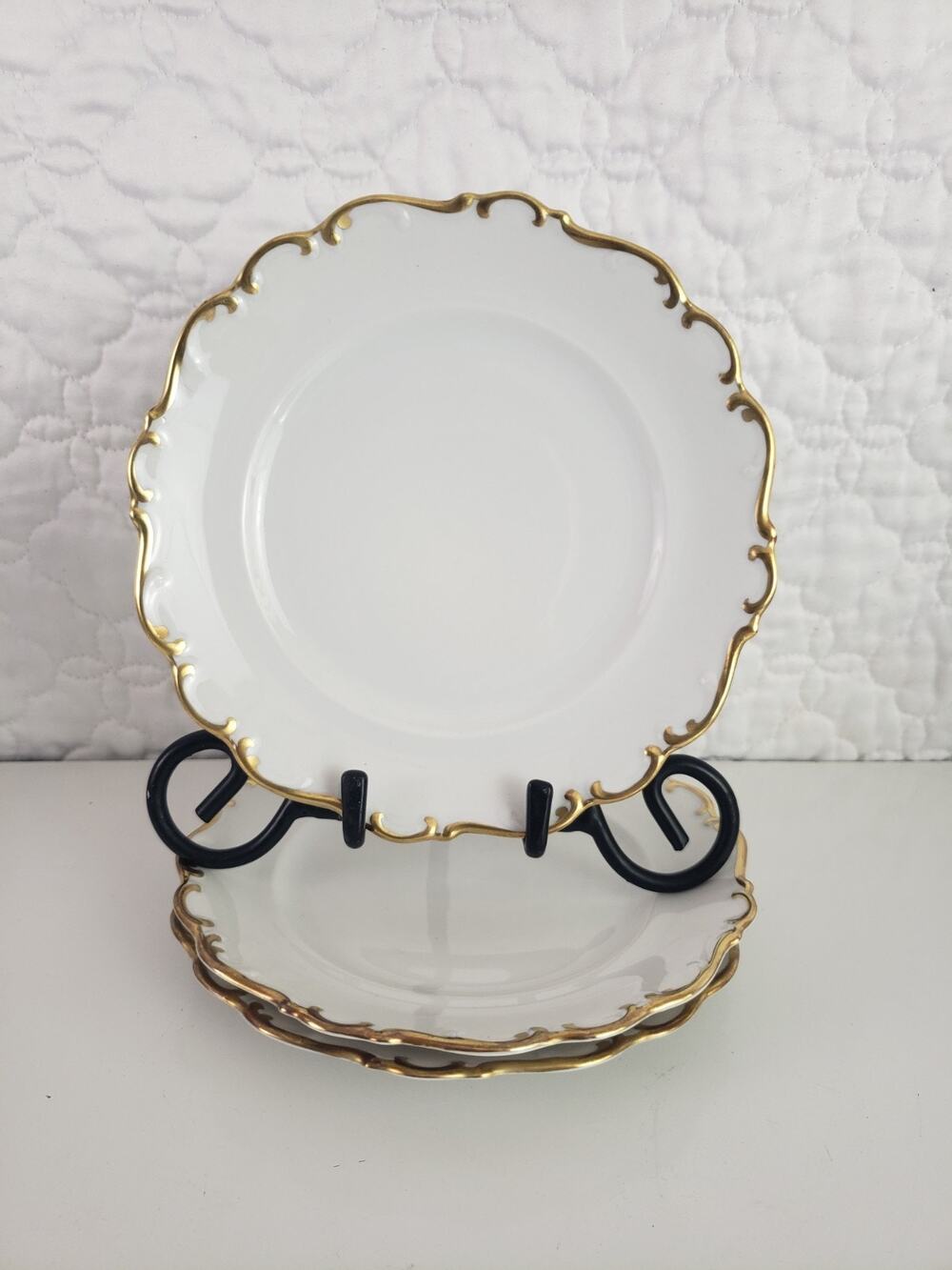 VTG Schumann Arzberg Germany Golden Elegance Bread & Butter Plates Lot of 3